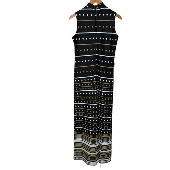 Vintage Union Made Dress Trends By Jerrie Lurie Size 12 Polka Dot Striped GoGo - Picture 2 of 4